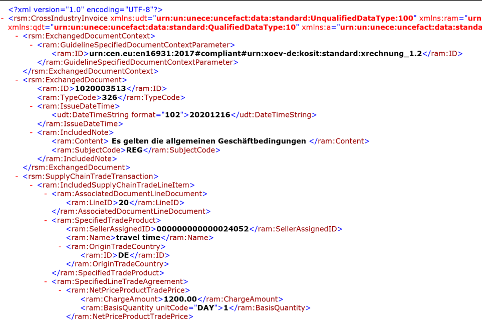 XRechnung-XML-Datei